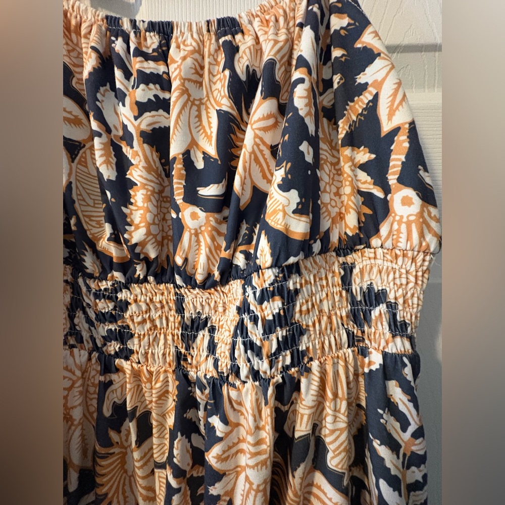 Floral Maxi Spaghetti Strap Smocked Dress with Pockets - Picture 4 of 9